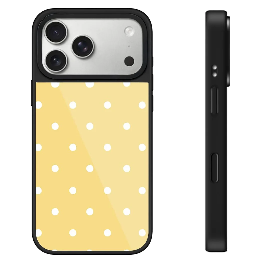 

Polka Dots Glossy Glaze Magnetic Case: Compatible with IPhone 17 16 15 14 13 12 Pro Max Capacitive Button for 17ProMax 17Pro