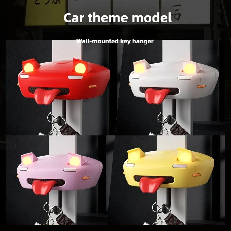 AE86 Car Headlight Key Holder Auto Pop-Up LED Lights Retro