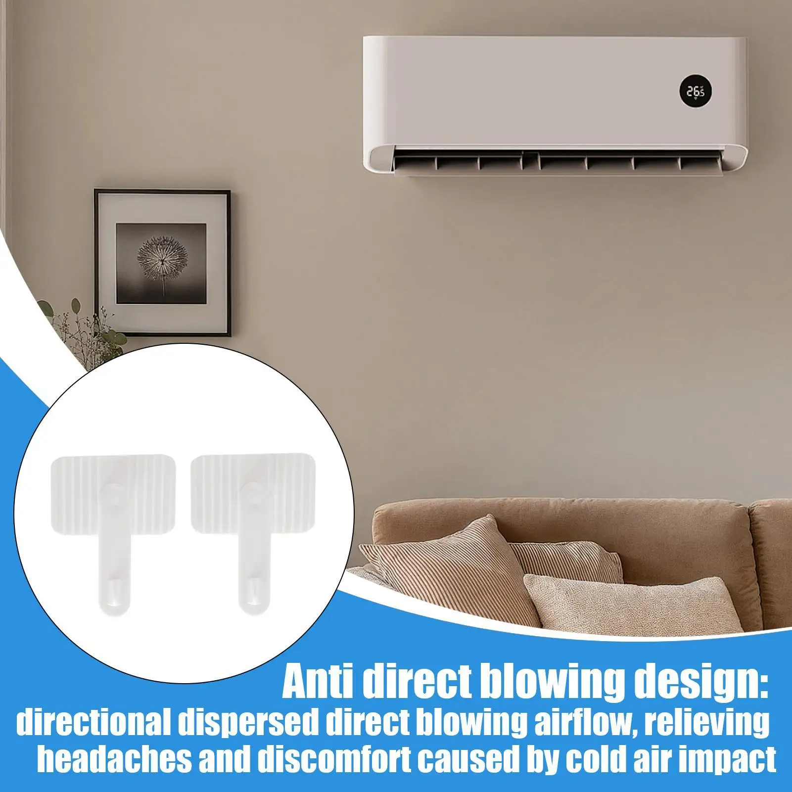 

Детали кондиционера, 2-х шт., переходник на выходе кондиционера, пряжка, вращение, защита от прямого обдува, регулируемый переходник для