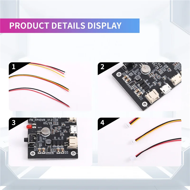 Moduł rejestratora wideo do pojazdów AT82-DVR, 720P, analogowy sygnał AV, wejście/wyjście CVBS, pojedynczy kanał