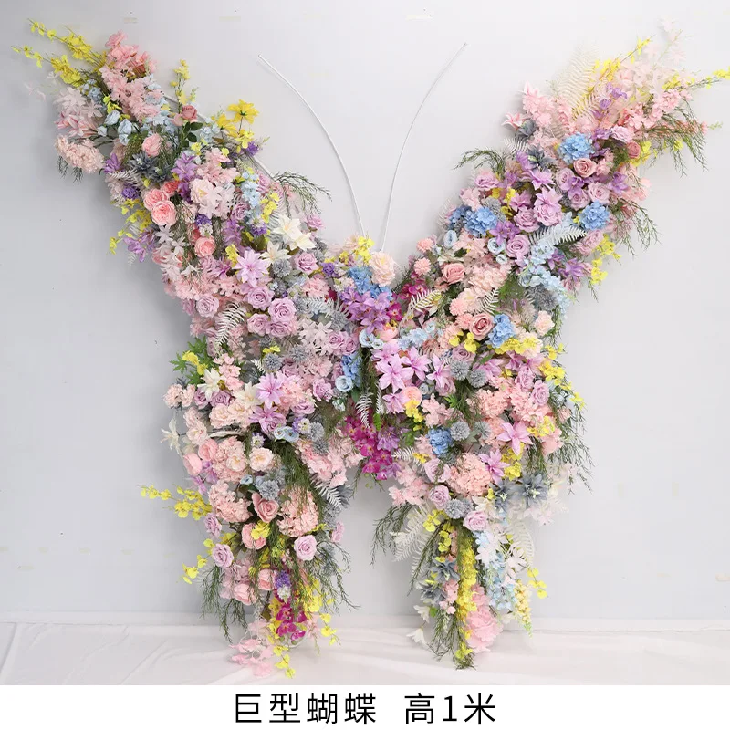 Giant butterfly three-dimensional beauty Chen decoration shopping mall set large color simulation flower butterfly road guide