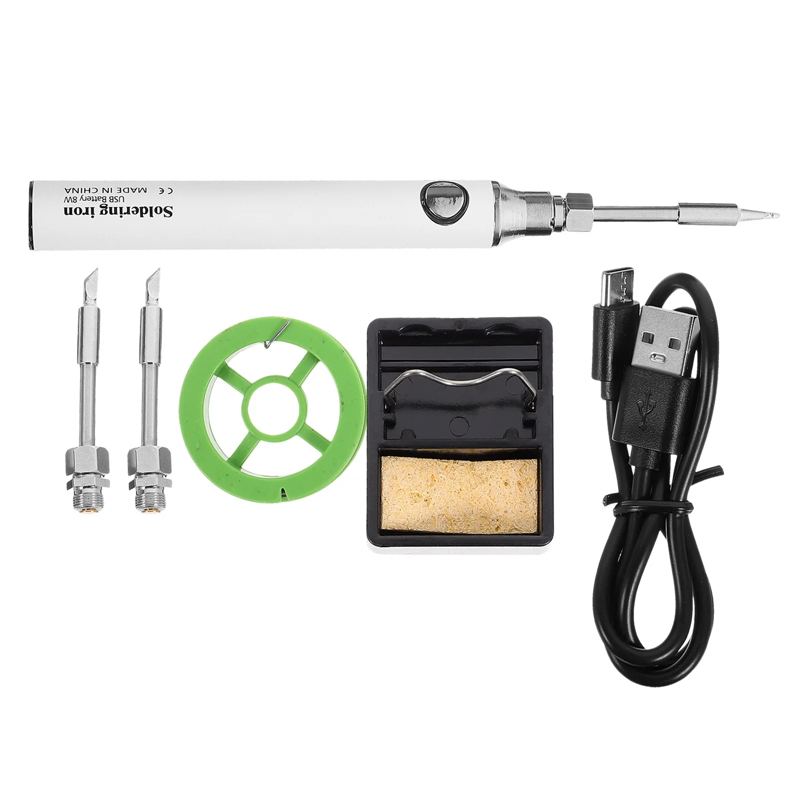 

1Set Mini Soldering Iron USB Powered Cordless Portable Welding Tool for DIY Projects Home Use Electronic Components Repair
