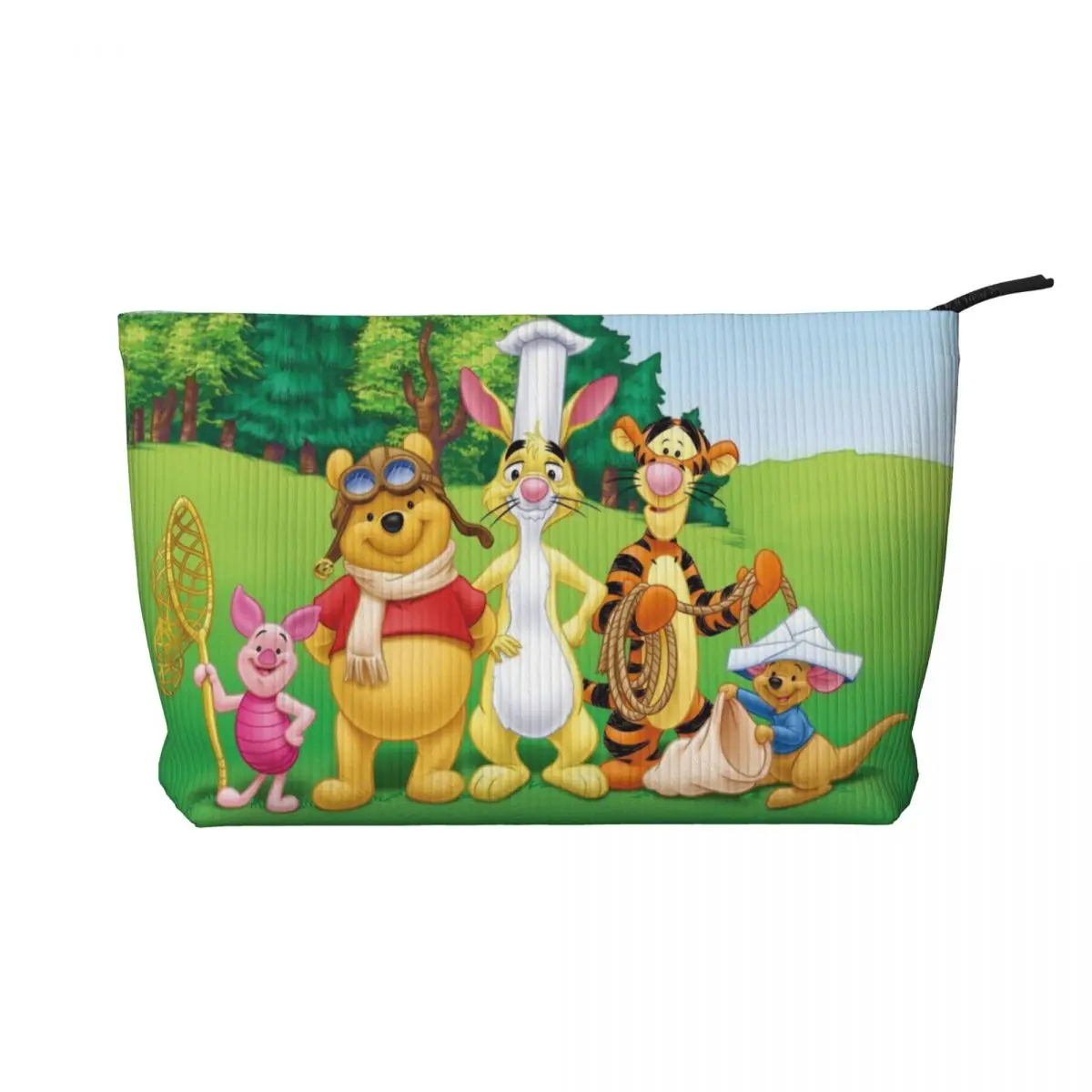 Custom Winnie The Pooh Cosmetic Bag Women Cute Large Capacity Cartoon Bear Makeup Case Beauty Storage Toiletry Bags