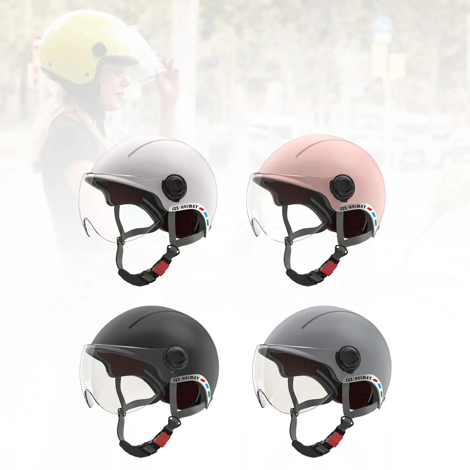 Electric Car Helmet Removable Lining Adult Cycling Helmet for Motorbike