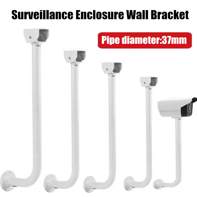 L Shape Lengthened Outdoor Surveillance Camera Bracket Aluminum Alloy Gun Machine Wall Mounted Side Mount Camera Holder Stand