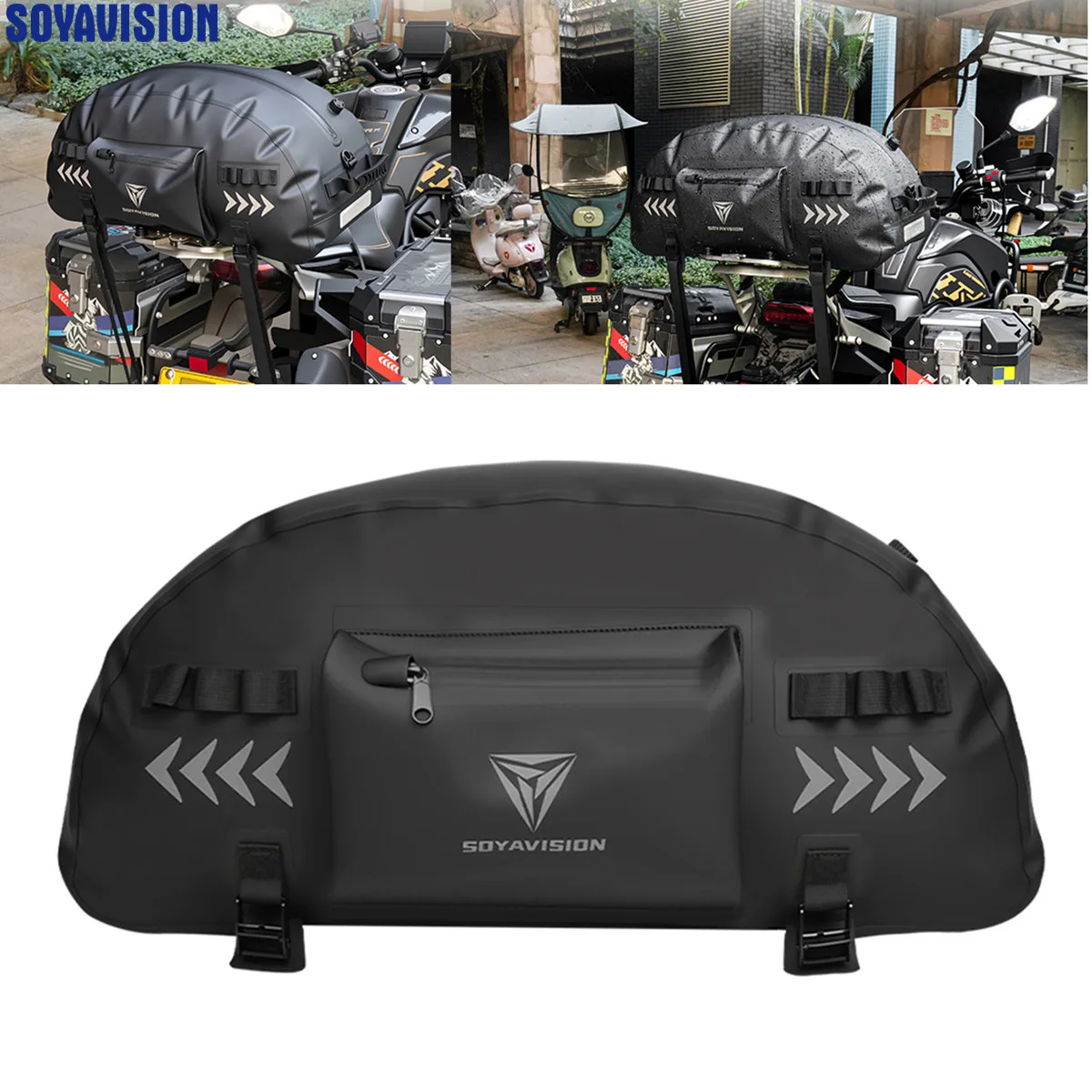 

Универсальная водонепроницаемая сумка на заднее сиденье мотоцикла для шлема и багажа, для спортивной и туристической езды, сумка на багажник