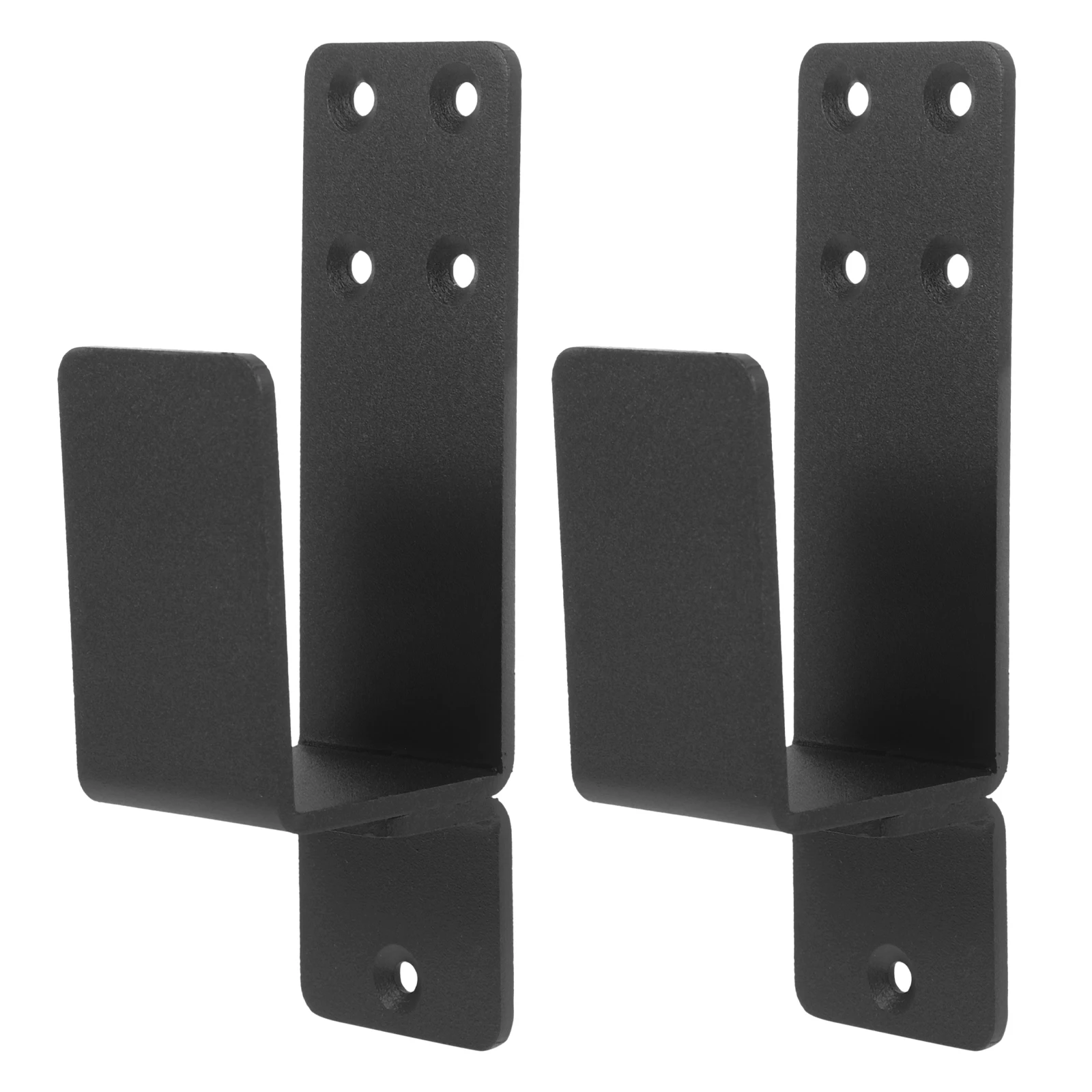 

2pcs Security Door Barricade Bracket U-shaped Heavy Duty Holder Lock Support for Garage Castle Barn Gate Hardware