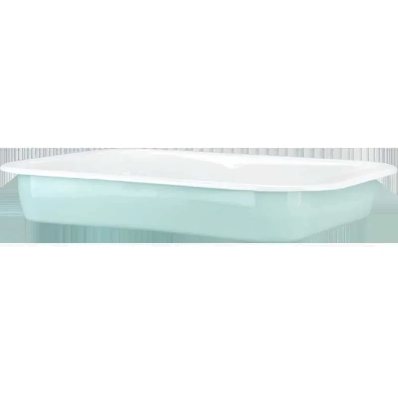 Light color baking plate Enamel, rectangular enamel plate,