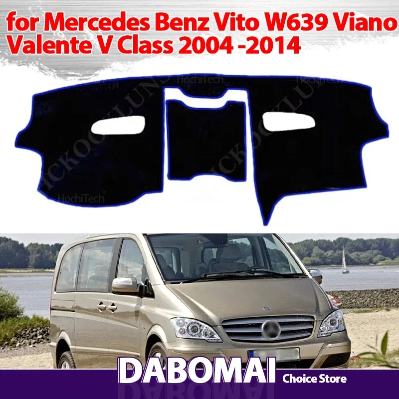 

For Mercedes Benz Vito W639 Viano Valente V Class 2004-2014 Anti-UV Mat Sunshade Dashmat Carpet Dash Dashboard Cover Pad