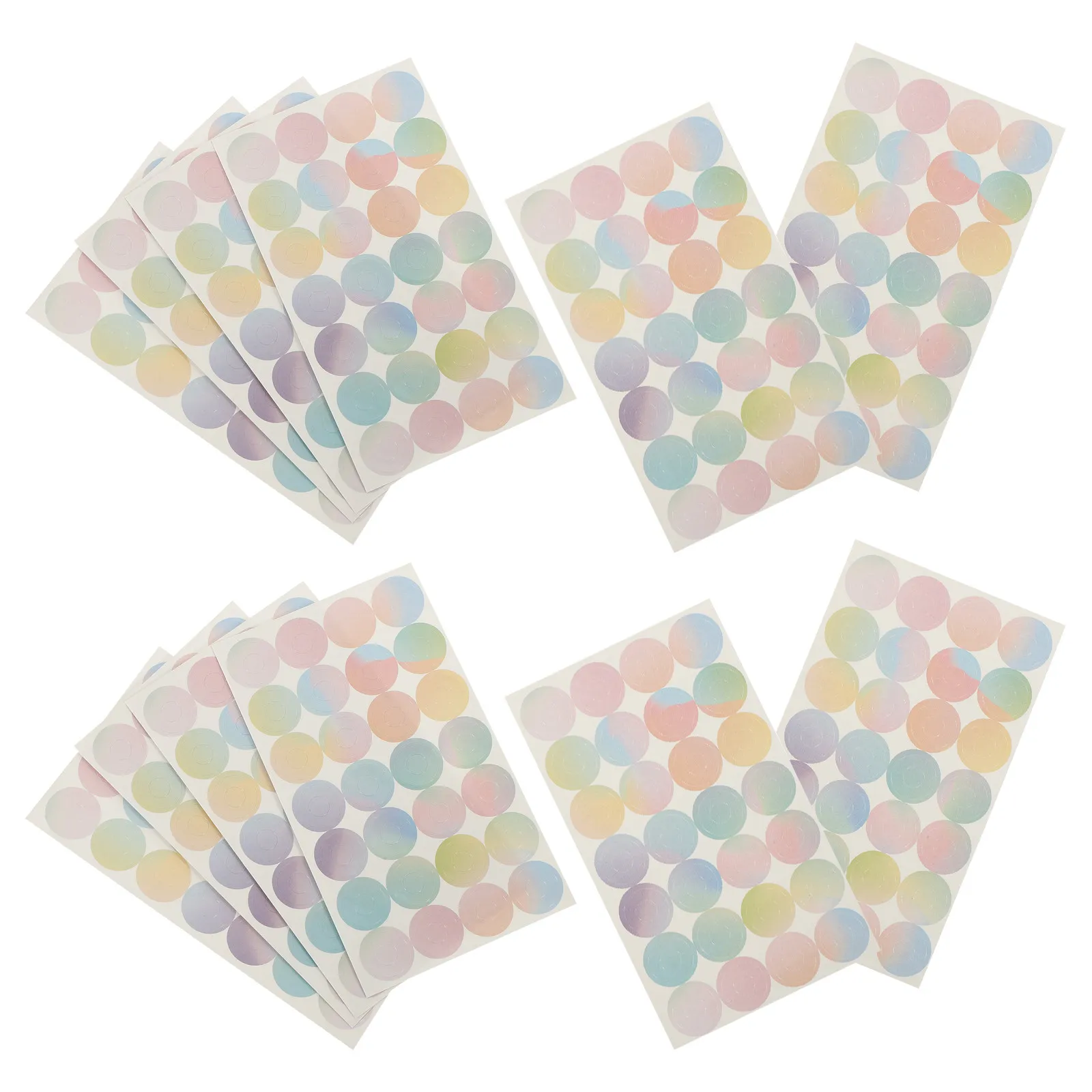 Paper Hole Reinforcement Stickers, 16 Sheets Self-Adhesive Protective Labels for Binder Ring & Loose Leaf Paper