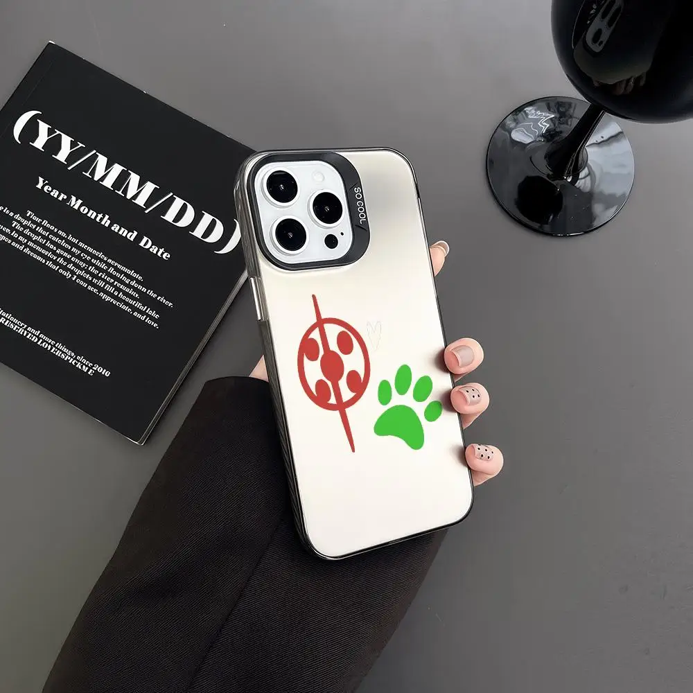 

M-Miraculous чехол для телефона IMD для IPhone 16, 15, 14, 13, 12 XS Pro Max Plus 11, модный матовый чехол с лазерным градиентом, роскошный