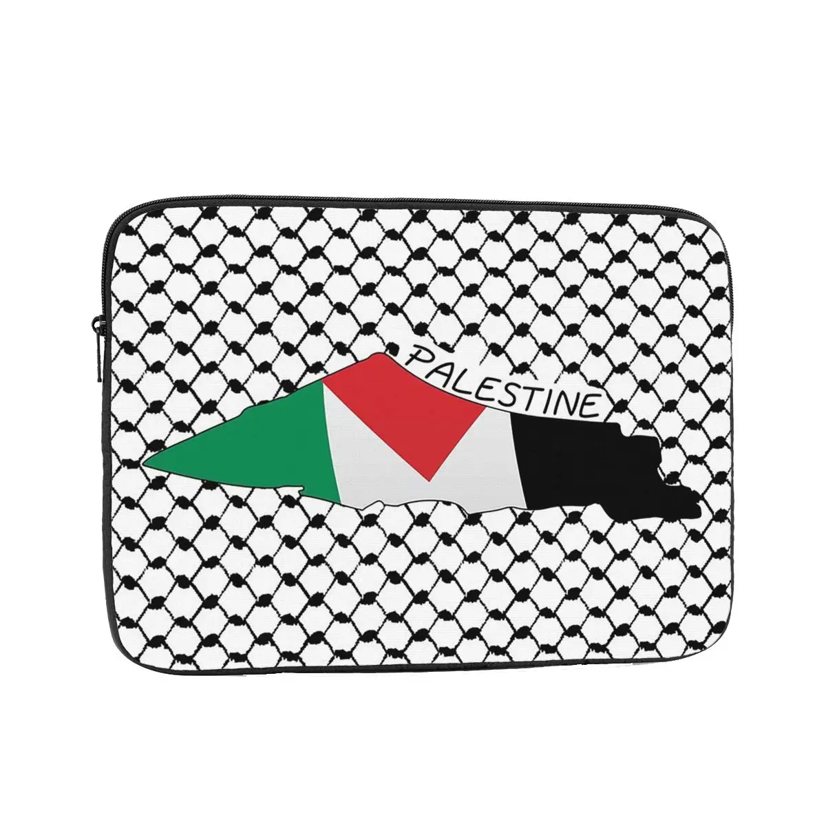 

Palestine Flag Map Palestinian Kufiya Laptop Sleeve Cover Bag 10 12 13 15 17 Inch Notebook Bag Sleeve Tablet Shockproof Case Bag
