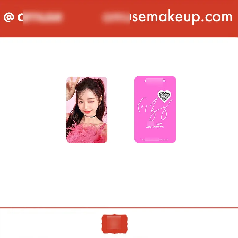 4Pcs/Set KPOP Wonyoung AMUSE Endorsement Cute Selfie LOMO Cards Double-Sided Cute Photocards Postcards Fans Collectibles Gifts