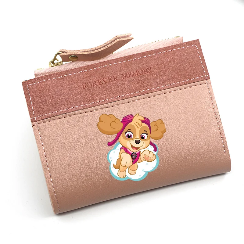 Paw Patrol Wallet Short Coin Purse Chase Skye Printed Card Holder Handbag Ladies Small Wallets Female Hasp Mini Clutch Money Bag