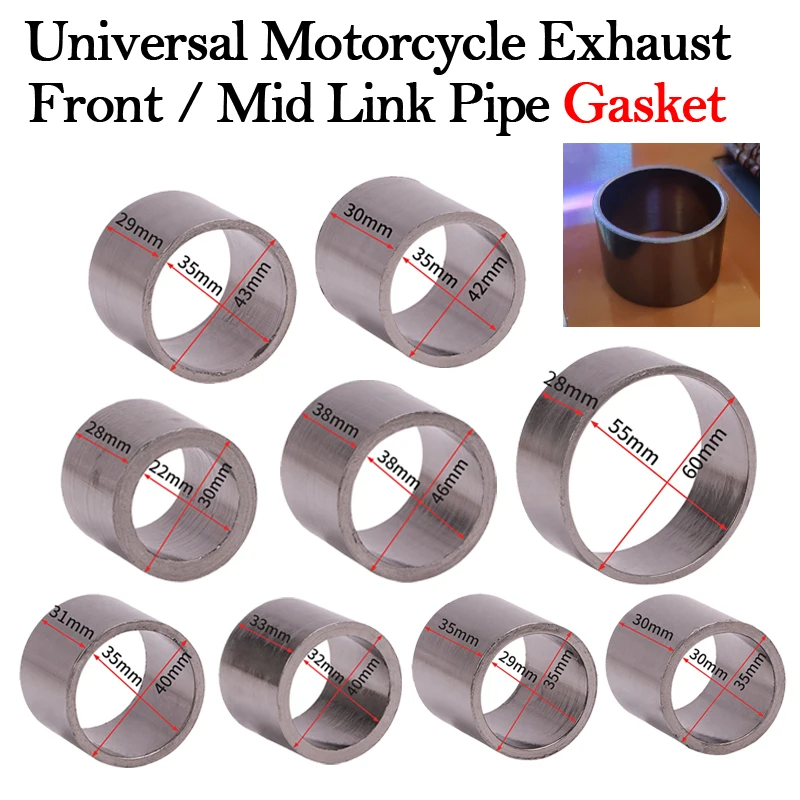 AliExpress Racing isTunt Modify 22 29 35 50 55 60MM Motorcycle Exhaust Muffler Escape Moto Middle Link Pipe O-Ring Gasket Seal For KTM 390 790 890 Dirt Bike ATV