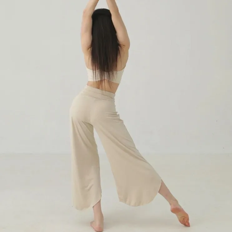 Cloud-Like High-Waisted Wide-Leg Yoga Pants Women's Lightweight Breathable Training Pants Soft Elastic Skintight Dance Pants