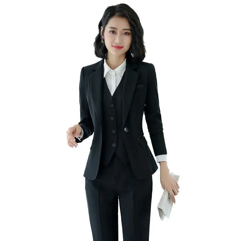 

Business suit suits female han edition in the autumn of 2022 the new interview suit women dress smock