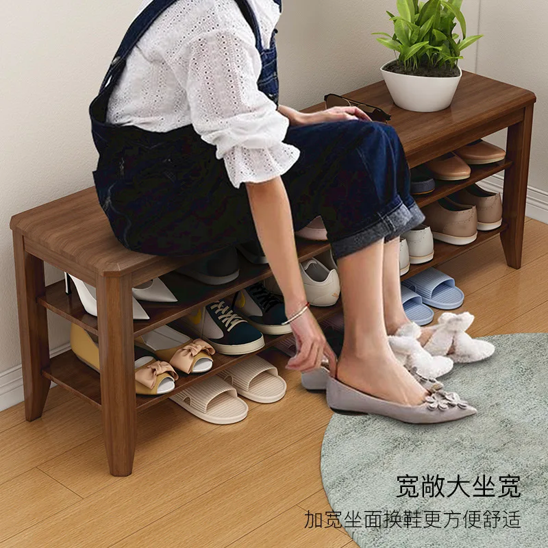 wind shoe changing stool, simple household shoe cabinet, integrated bench, multi-functional shoe dressing stool, entrance stool