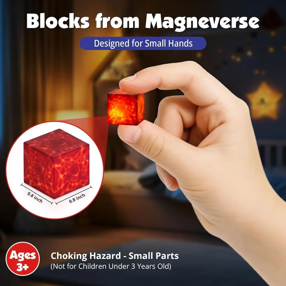 Light-Up Magnetic Building Blocks Set - 200 Pieces STEM Toys for Kids, Ideal Gift for Ages 3+ Boys & Girls