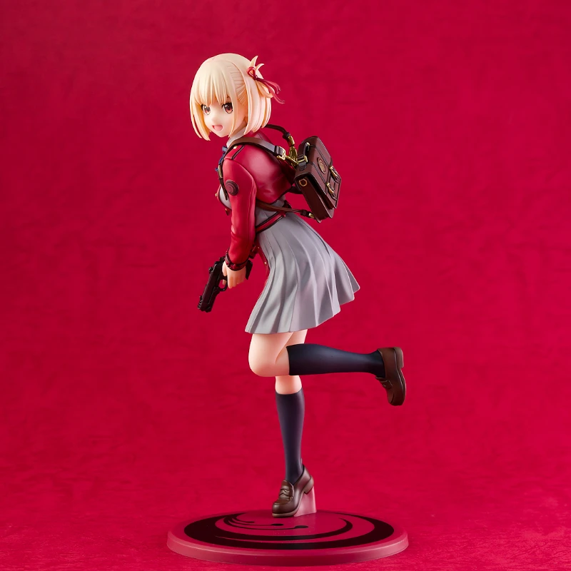 

2024 Lycoris Recoil Nishikigi Chisato 100% Original genuine 23cm PVC Action Figure Anime Model Toys Figure Collection Doll Gift