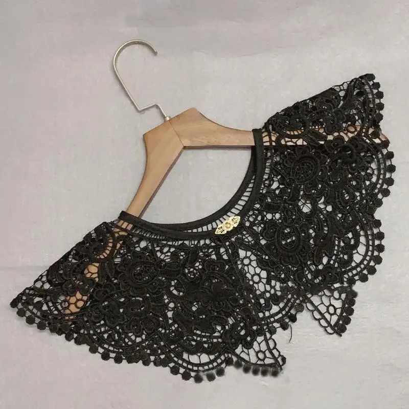Lace Collar False Collar Shoulder Wrap Embroidery Collar Dickey Collar Sweater Collar Detachable Collar For Women Dress 6XDA