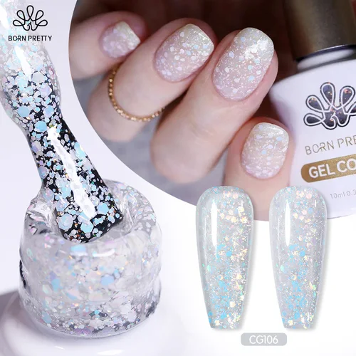 BORN PRETTY-esmalte de uñas en Gel brillante, esmalte de uñas semipermanente, de larga duración, para manicura, Color navideño, Varnis, 10ml