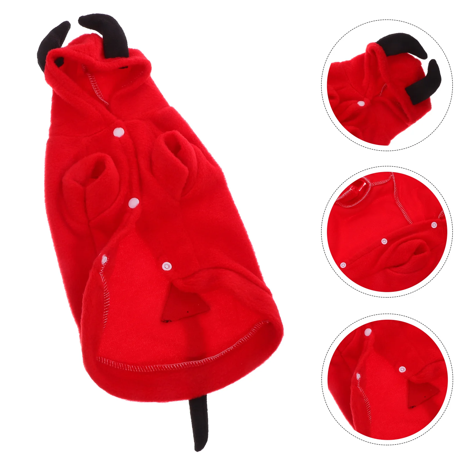 

Pet Devil Costume For Dogs 3D Halloween Dog Coat, Durable Pet Party Clothes, Warm Stereoscopic Costume For Small Dogs
