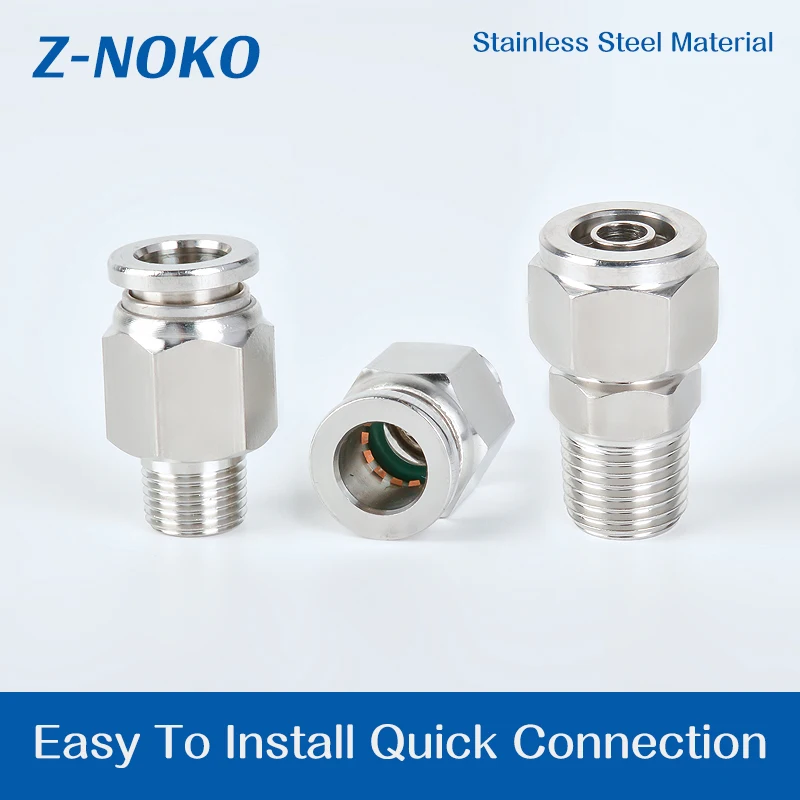 ZNOKO Laser Gas-type Fitting Water Pipe Fitting Dia 6mm Spare parts For WSX Raytools Laser Cutting Head