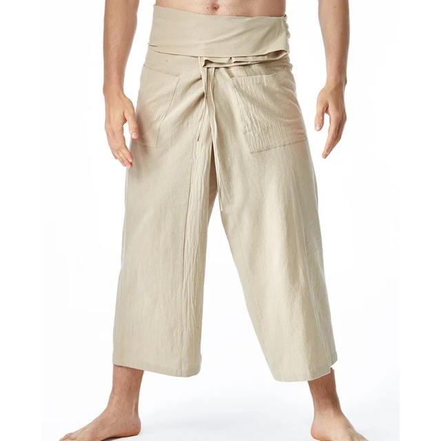 Linen fisherman pants outlet