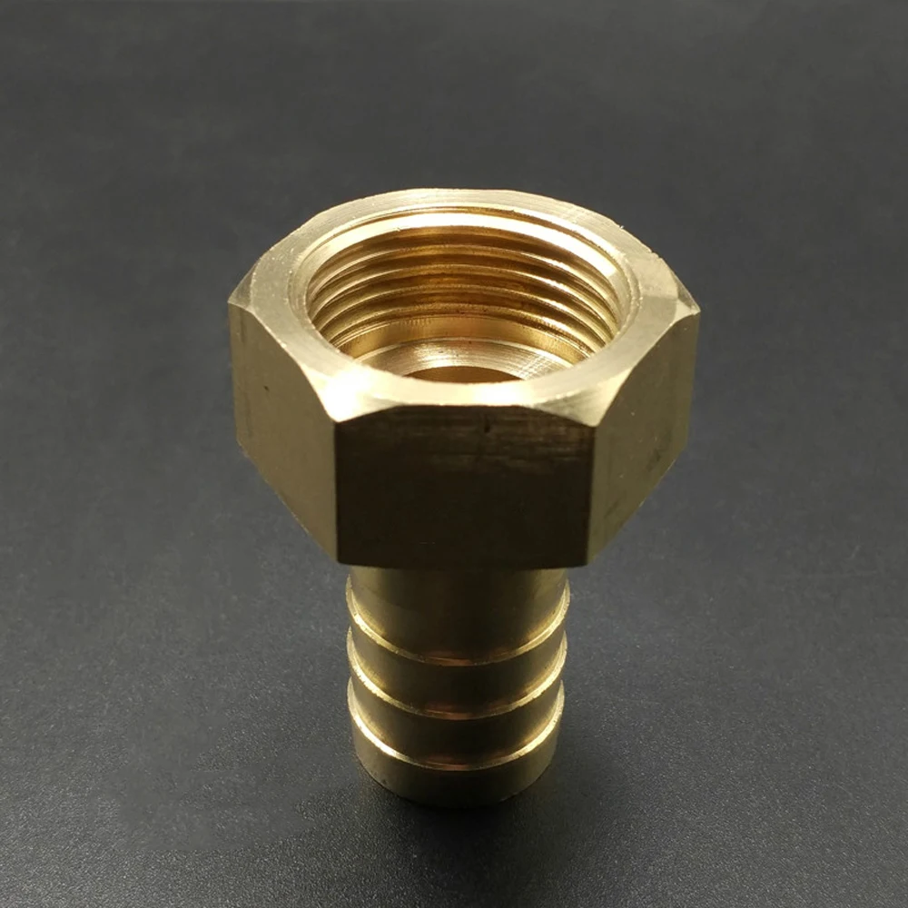 3/8" 1/2" 3/4" 1" BSP Female x 6 8 10 12 14 16 19 25 32mm Hose Barb Brass Pipe Fitting Adapter Coupling Water Gas Fuel Home