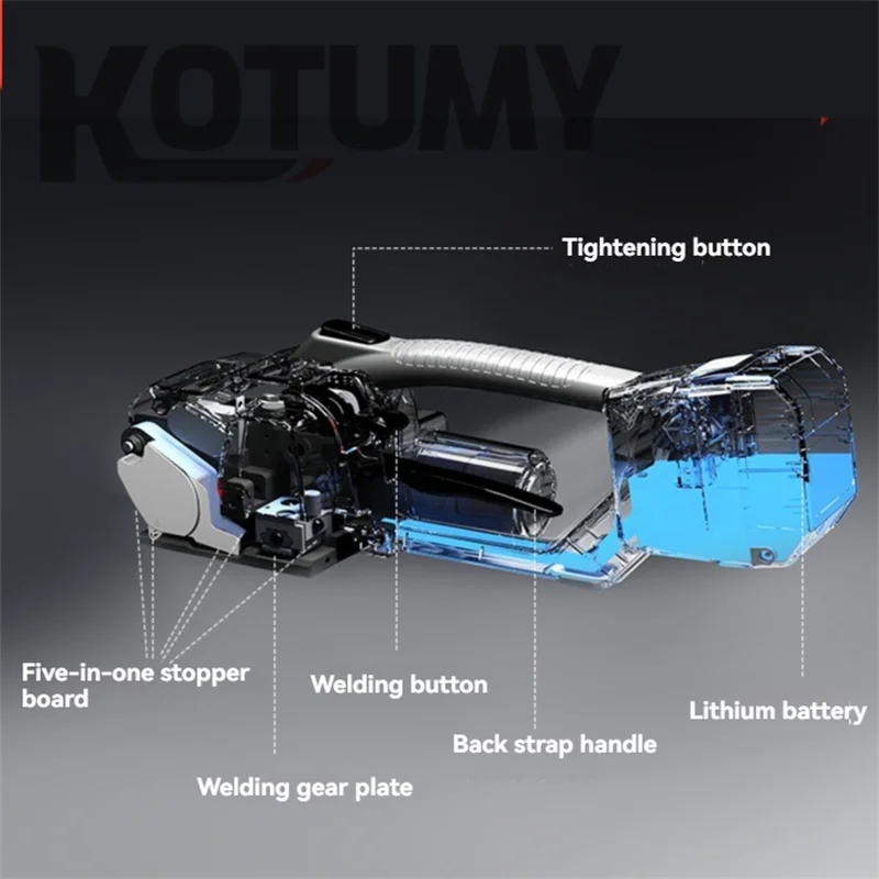 ポータブル電動ベーラー V3 電動ストラップマシン 7-19 ミリメートル PET/PP ホットメルトベーラー用ポータブル梱包ツール