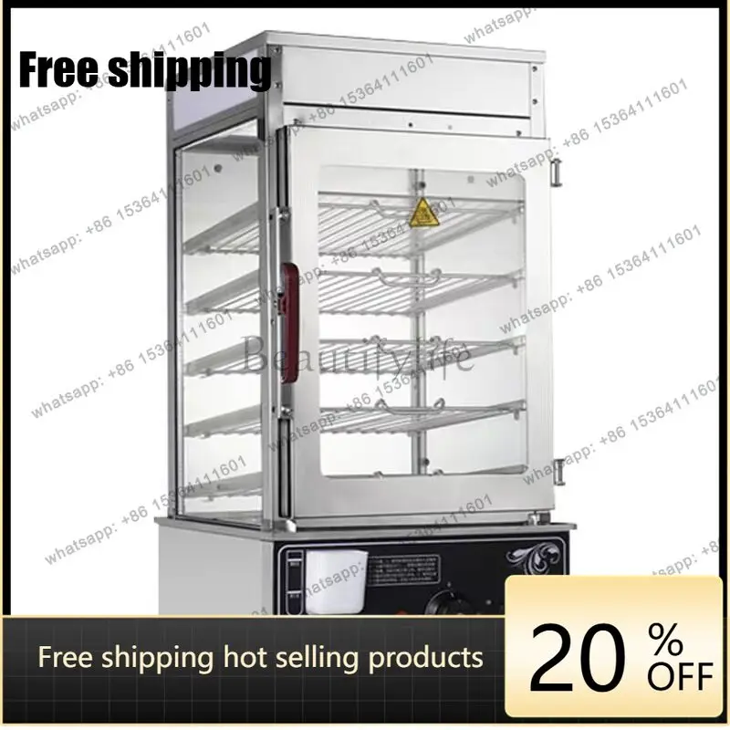 FG desktop small display breakfast steamer cabinet food display insulation cabinet