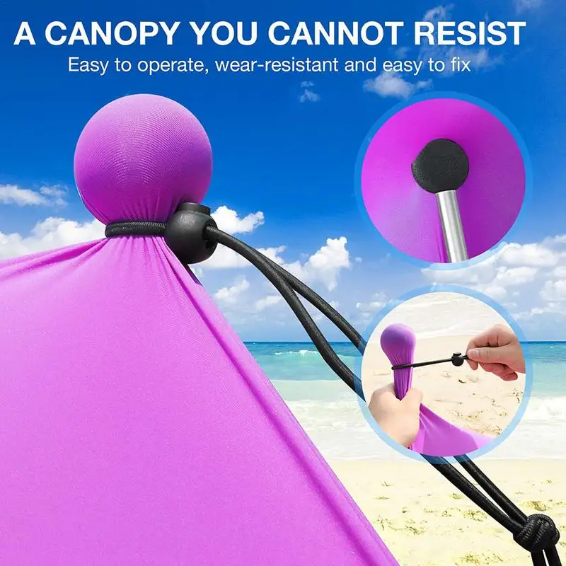 New Outdoor Aluminum Canopy Pole Tent Pole Beach Tent Support Frame Top Ball Telescopic Hall Pole For Camping Tarp Pole Support