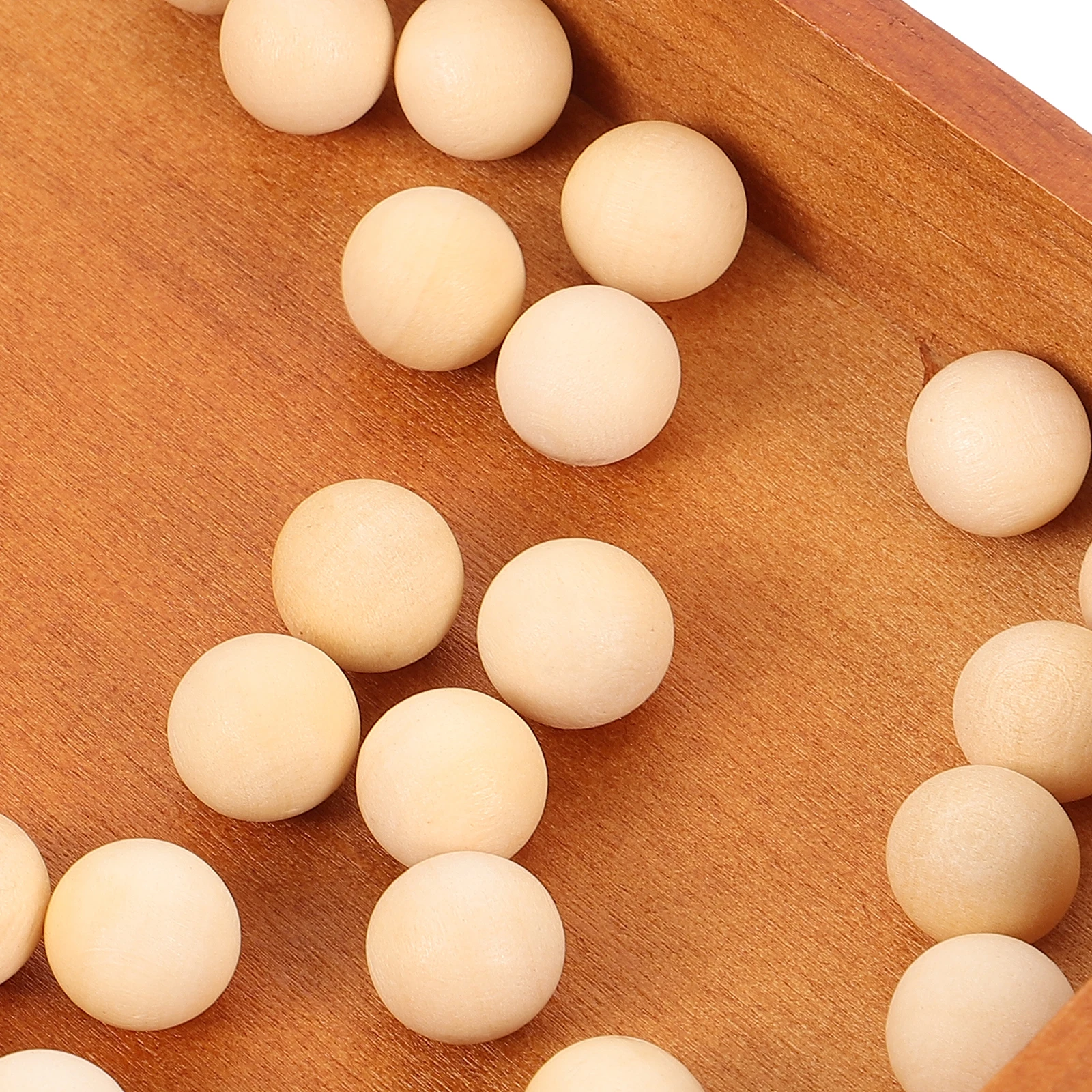 

Mingqi Single Chess Peg Board Set Classical Intelligence Toy Wooden Educational Game for Kids Adults Bamboo