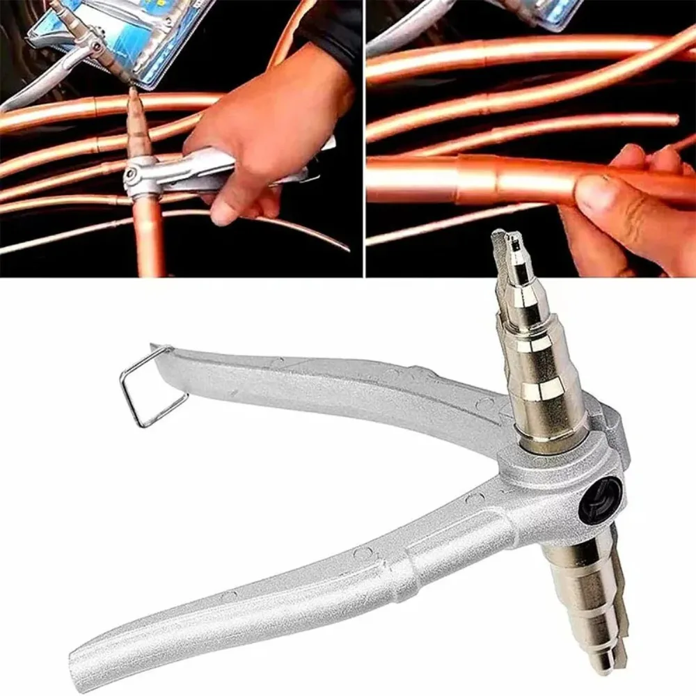 

Copper Pipe Swaging & Expanding Hand Tool - Universal Tube Expander for Refrigeration, Plumbing, HVAC - Professional Grade