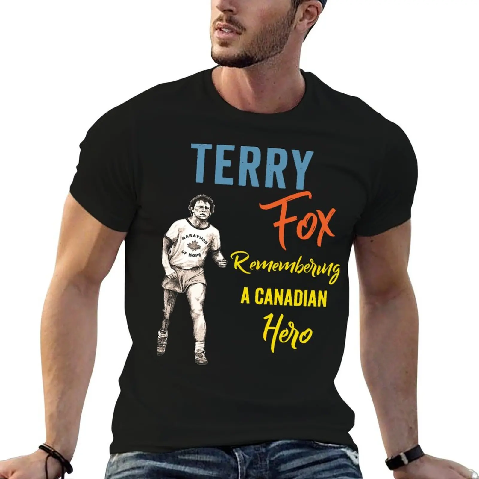Ontario Terry Boys Girls Terry yellow, terry fox,canadian,runner,running,cancer,marathon of hope,80s,1980s T-Shirt