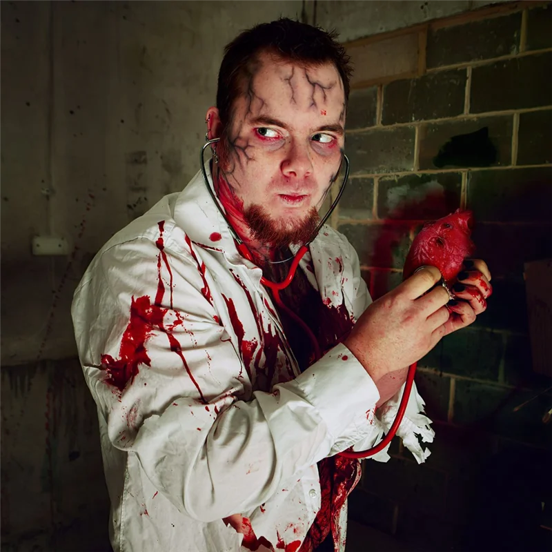 AT41 Ужасы Вечеринка Украшения Тела Опора Детали Хэллоуин Трюк Опора Fakе Сердце Набор Хэллоуин Трюк Игрушка Моделирование