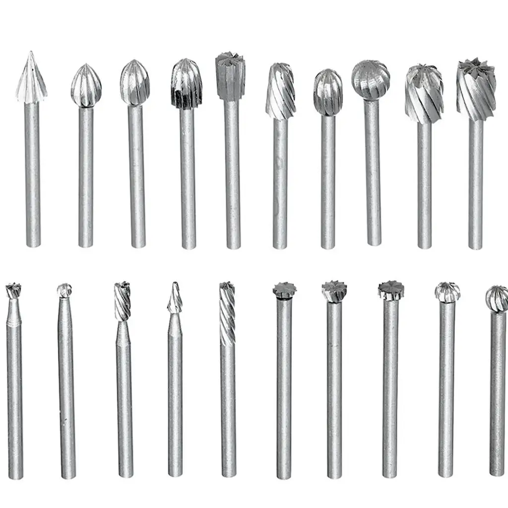 20x brocas de enrutamiento de carpintería brocas de carpintería cortador de fresado de tallado de madera para fresado de grabado de carpintería