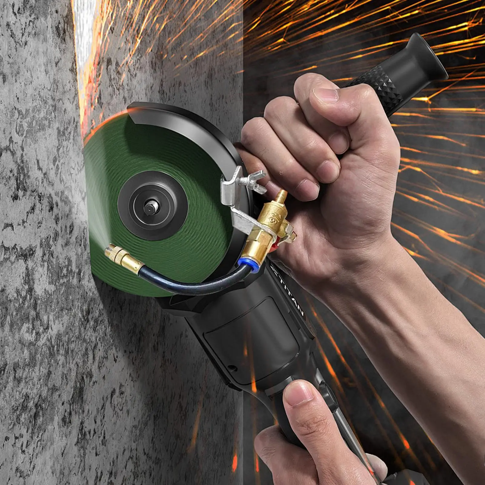 Angle Grinders Water Attachment 2-Mode Universal Flexible Improving Cutting Effect Sprinkler Nozzle Water Sprayer for Tile