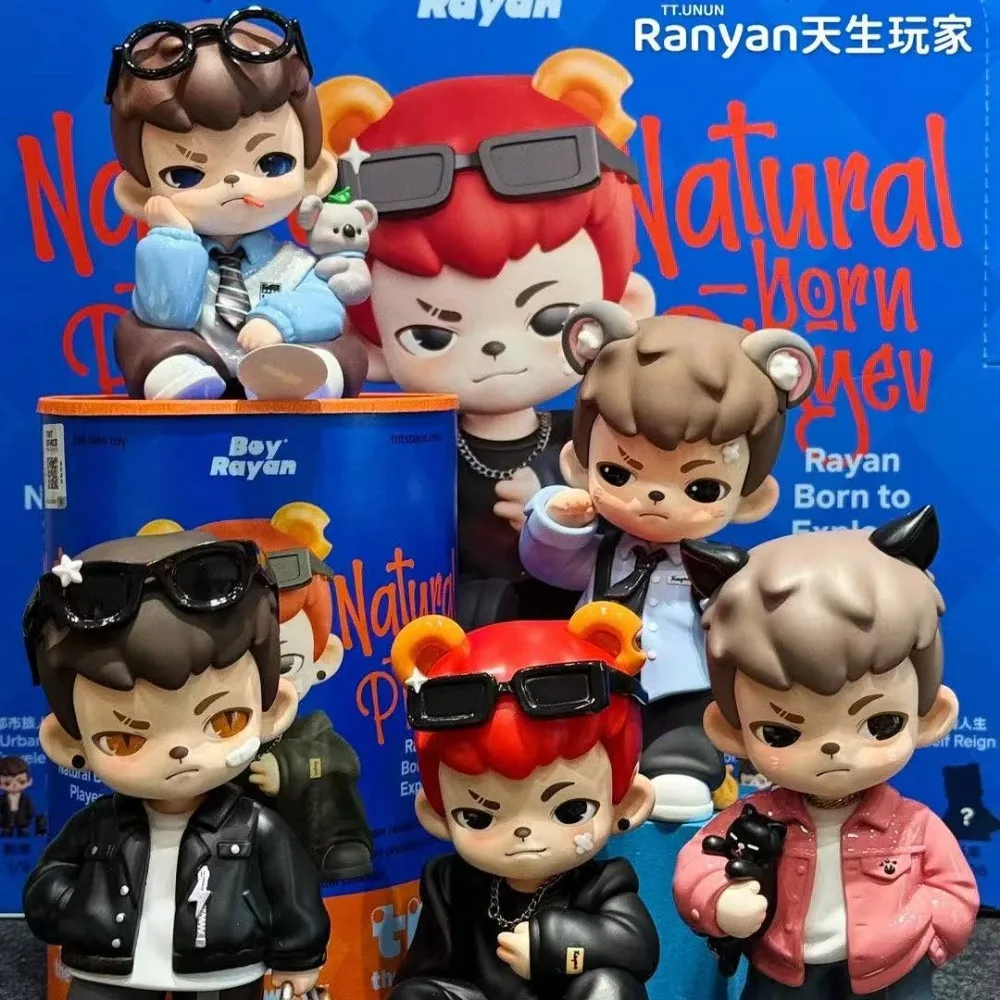 

New Genuine Rayan Natural-Born Player Series Blind Box Kawaii Anime Action Figure Surprise Mystery Box Kids Customized Toy Gift