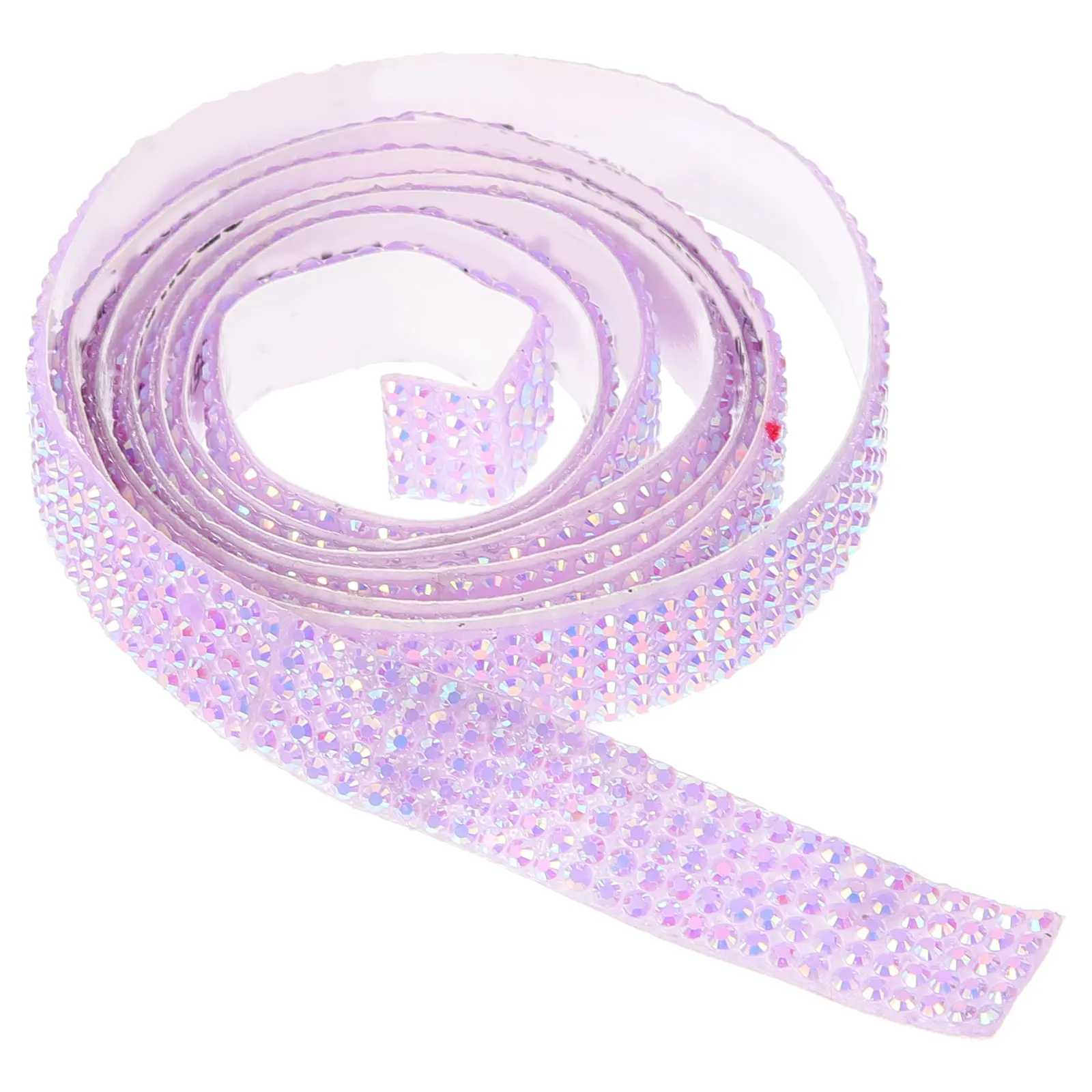 

2MM Flat Self Adhesive Strips Rhinestone Rhinestone Ribbon Ribbon Light Purple AB Self Adhesive Rhinestones One Size One Roll