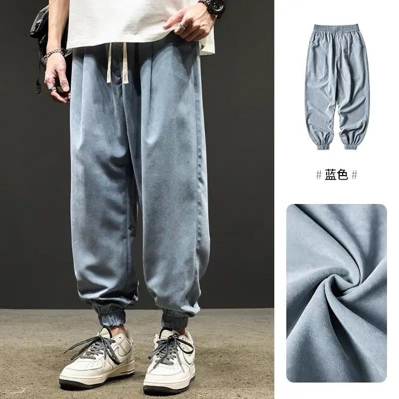 Men Baggy Pants Sweatpants Thin Trouser Summer Jogger Pant Cargo Casual Vintage Harajuku Men's Clothing Track Pants