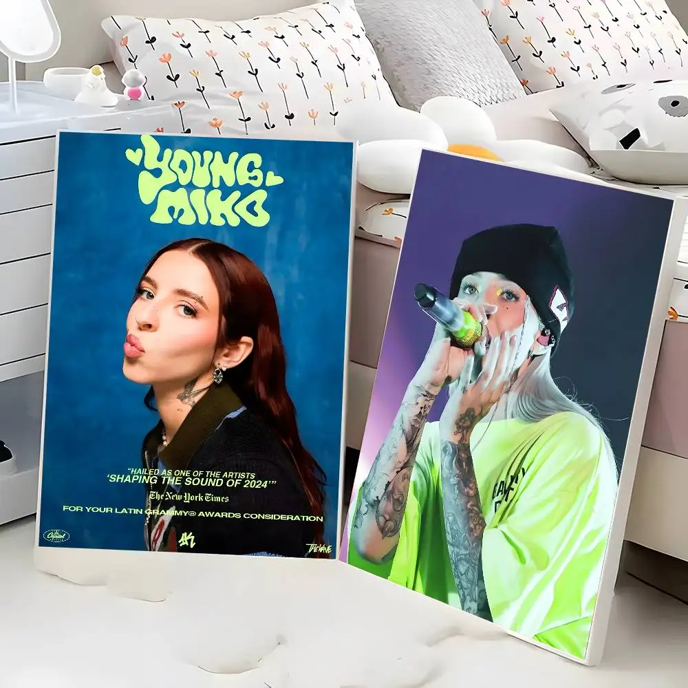 ملصق المغني Y-Young Miko لديكور المنزل HD جدار لزج مقاوم للماء لتزيين غرفة المعيشة وغرفة النوم