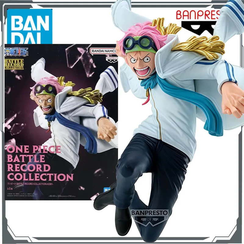 Bandai Originele Een Stuk BATTLE RECORD COLLECTION Koby Anime Actiefiguren Speelgoed voor Jongens Kerstcadeau Collectible Model