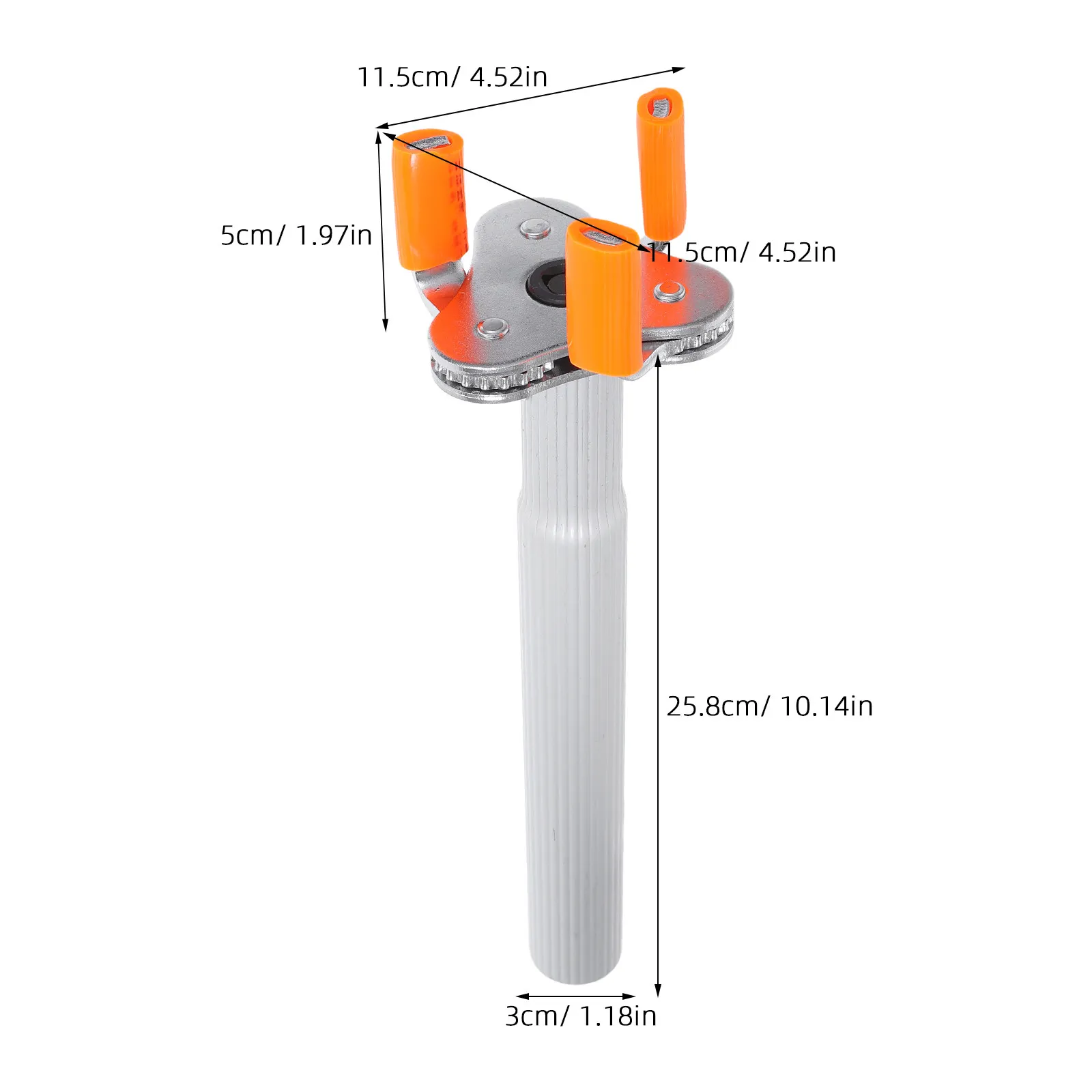 1Set Smoke Removal Tool Claw Head Attachment Ladder-Free Safety Tool Easy Use for High Ceiling Fire Alarm Installation