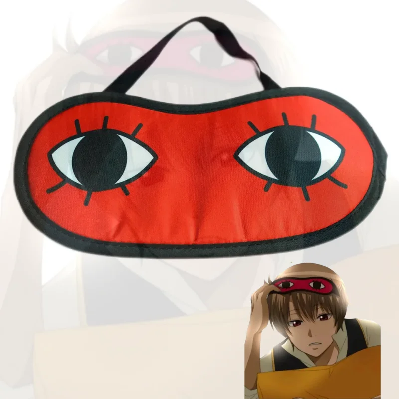 GINTAMA Anime Eye Mask Woman Gintoki Shinpachi Kagura Sadaharu Cartoon Soft Eyepatch Sleep Eyeshade Unisex Blindfold Cosplay