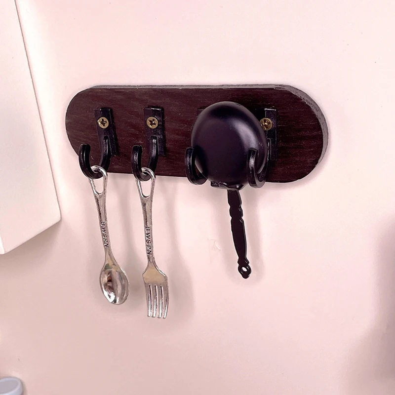 Dollhouse Miniature Wall Hanger Hook Clothes Coat Hook Rack Furniture Model Decor Toy Doll House Accessories