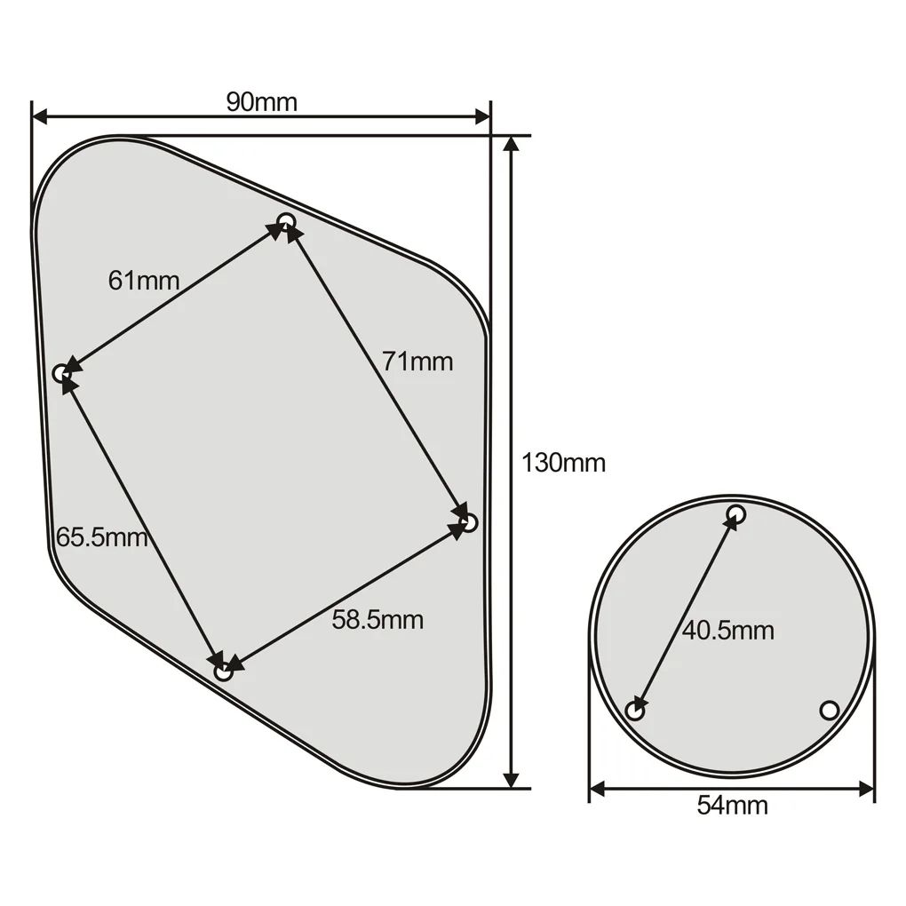 Floor – couvercle de cavité de commande de plaque arrière de guitare électrique, couleurs optionnelles adaptées aux pièces de guitare électrique LP