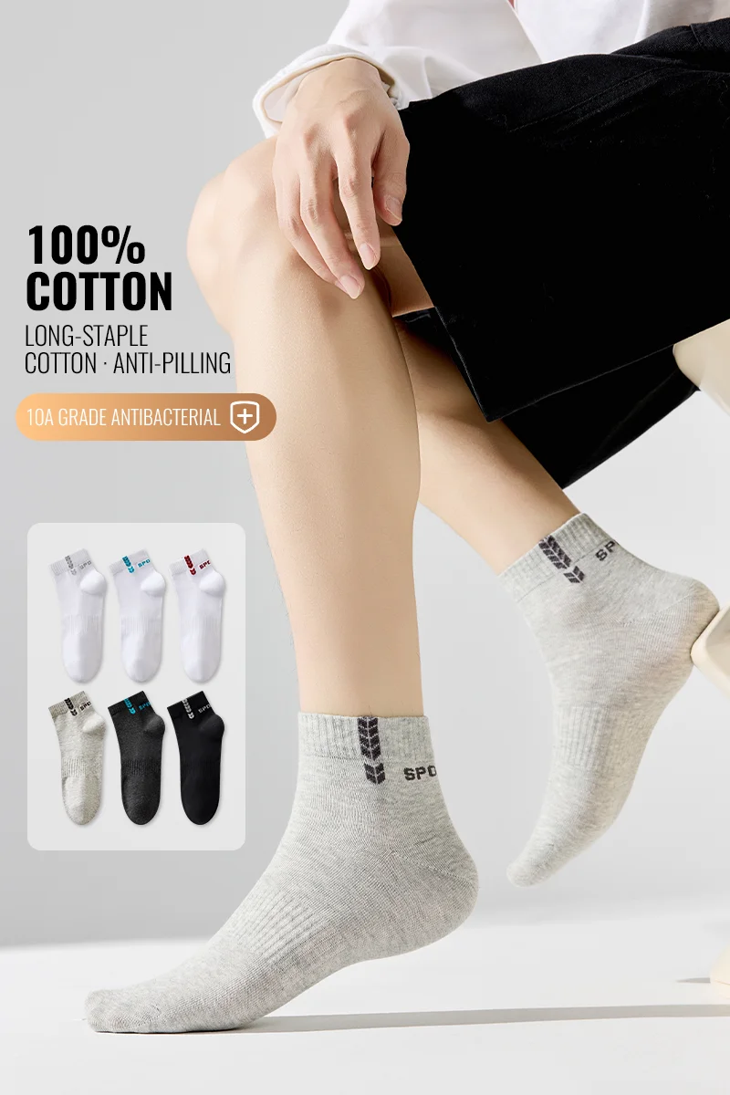 MiiOW Long Staple Cotton Socks Winter Men Teens Athletic School Sports Socks Long Crew Sock Moisture Wicking Anti Odor Warm Sock
