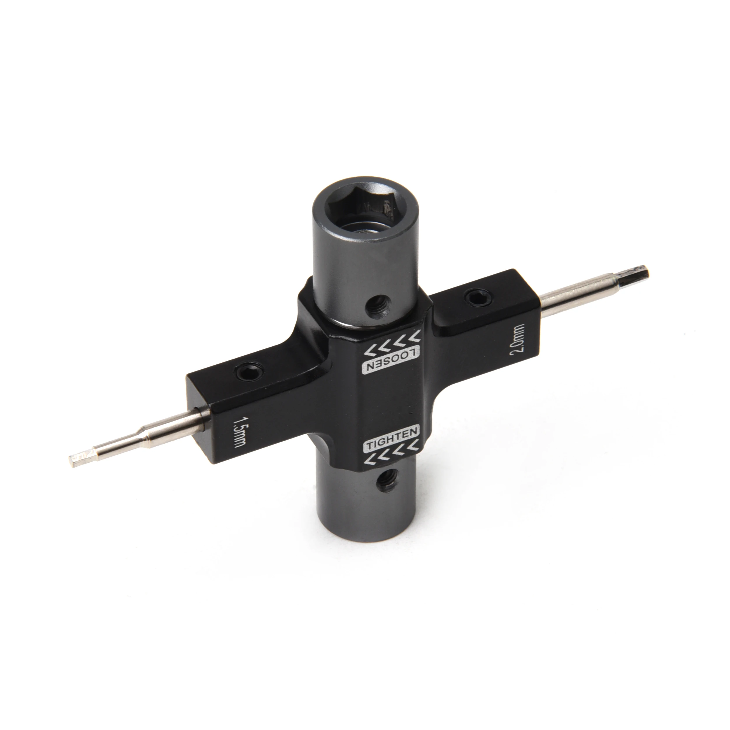 M5 Screw Nut Wrench with Built in One Way Bearing 1.5mm 2.0mm Screwdriver Release Propeller Motor Tool For RC FPV Racing Drone